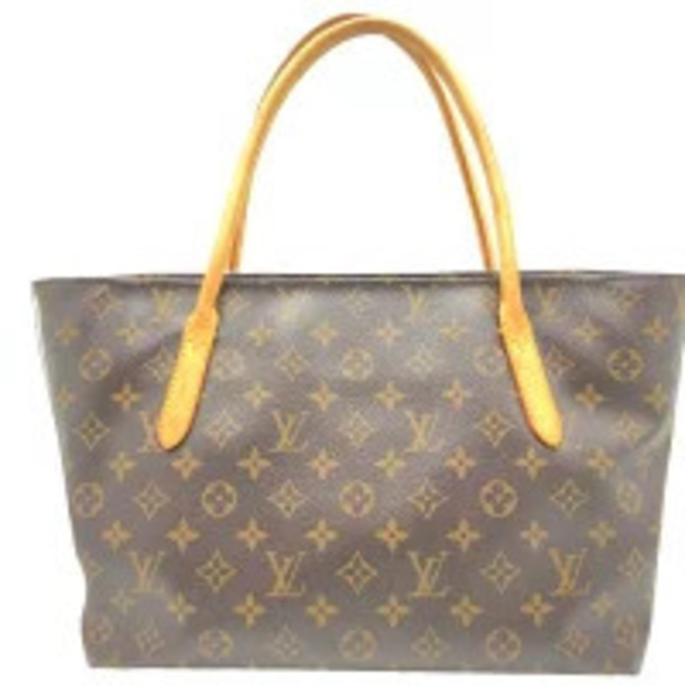 LOUIS VUITTON Raspail Monogram Tote Bag Shoulder Brown Zipper Closure - Picture 2 of 11